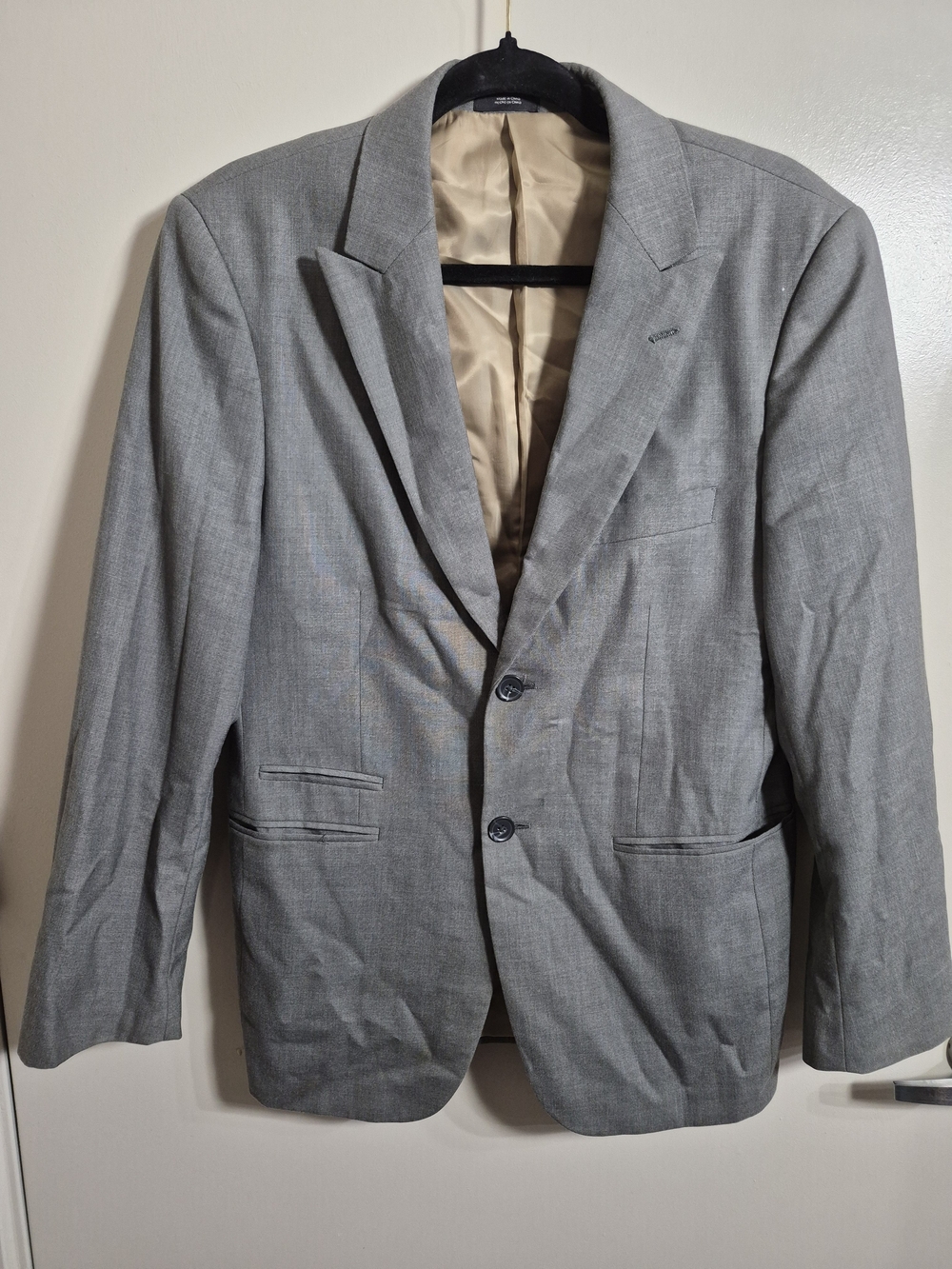 jf j.ferrar Light Gray Two-Button Sport Coat
